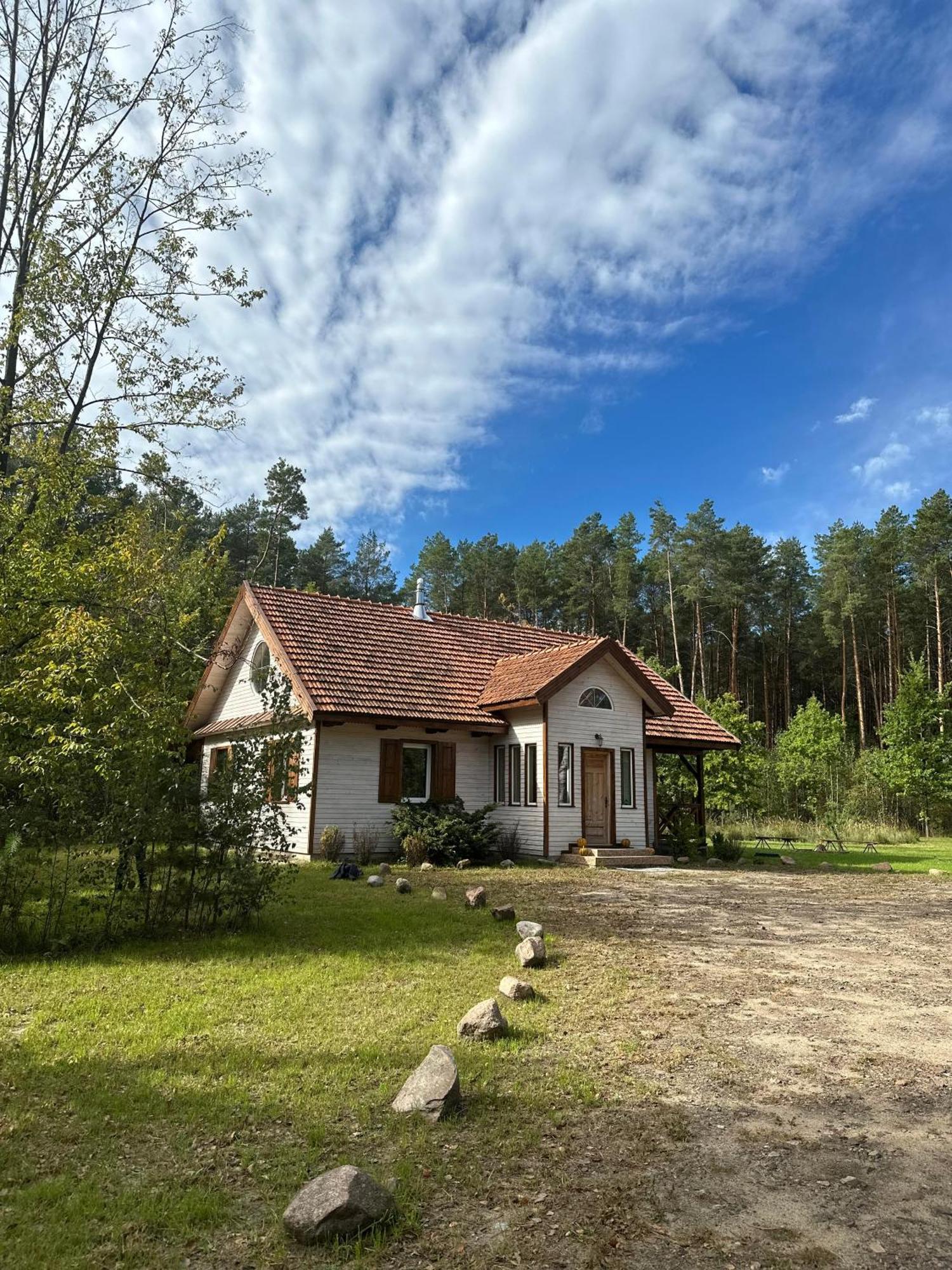 Jagodowy Zakatek, Caloroczny Dom Na Wylacznosc W Lesie, Balia, Cisza, Kominek, Weranda, Stawy Tuczna Exterior foto