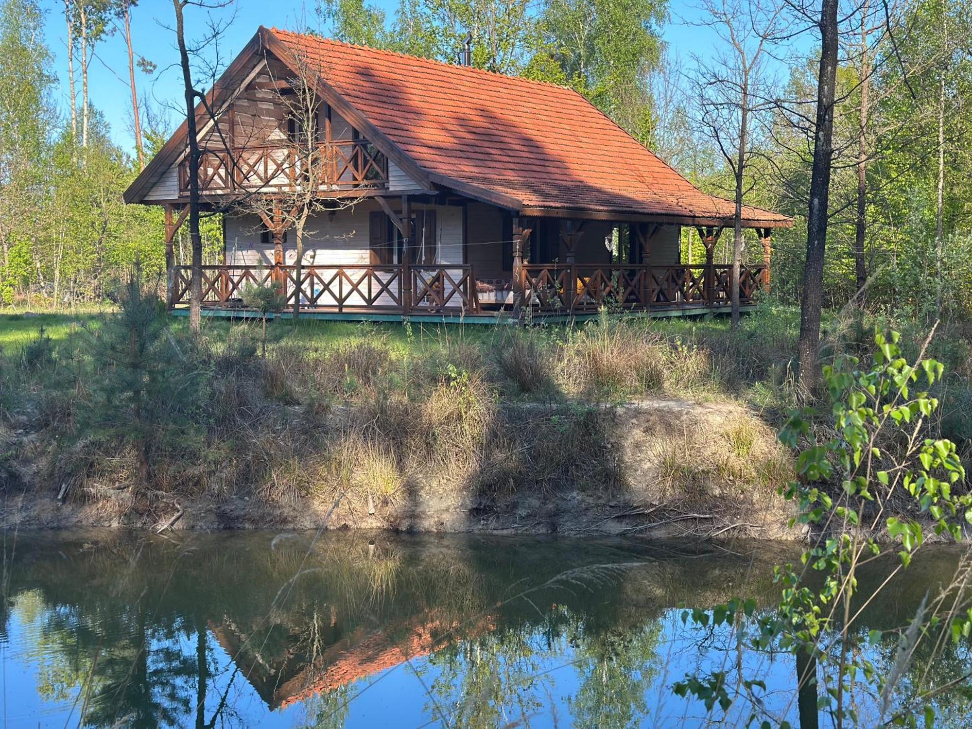 Jagodowy Zakatek, Caloroczny Dom Na Wylacznosc W Lesie, Balia, Cisza, Kominek, Weranda, Stawy Tuczna Exterior foto